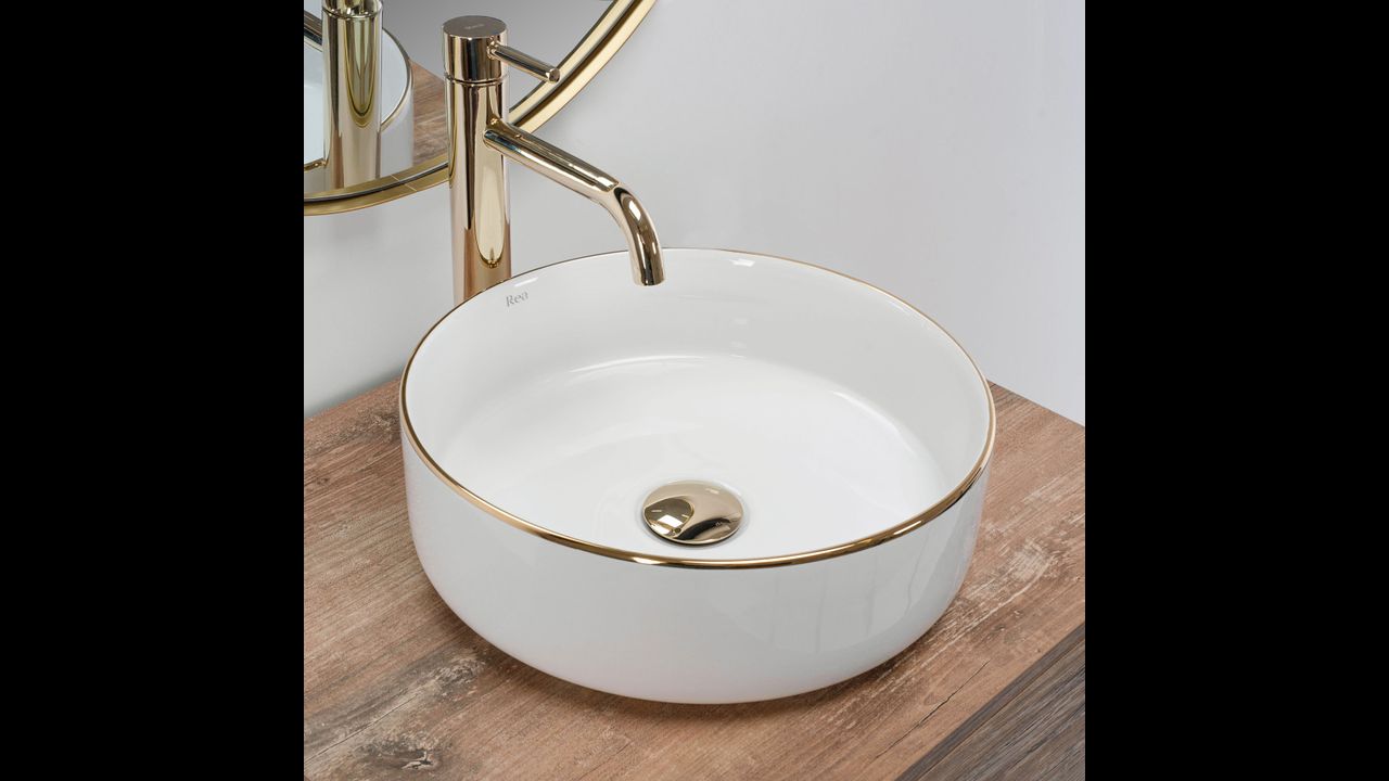 Lavabo SAMI blanc en céramique Vasque à poser ovale moderne qualité REA 